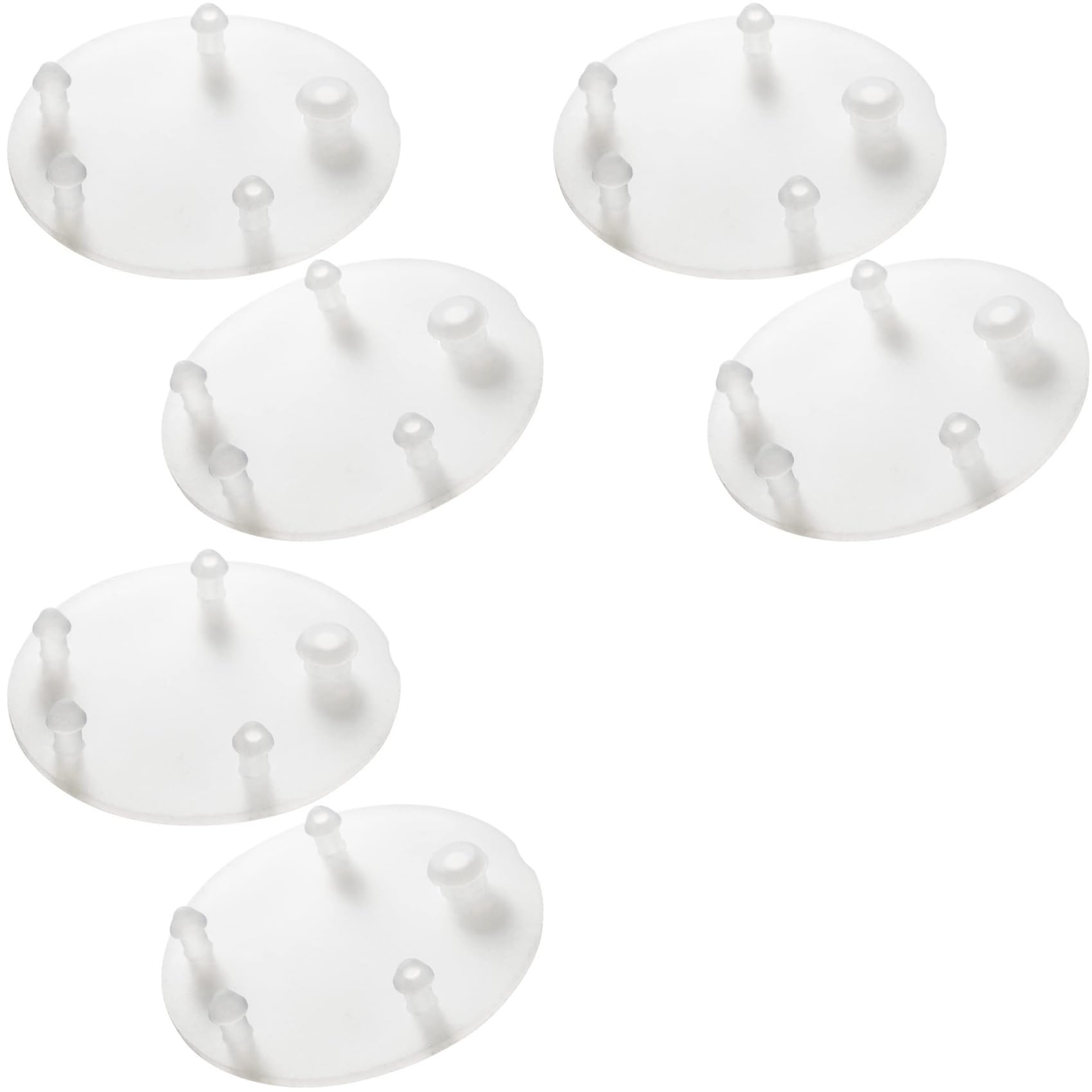 Jnchdghwa Transparent White Replacement For Vormax Toilet Tank Silicone Flapper Seal Gasket 3Inch For 7381424-100.0070A (6 Pack)
