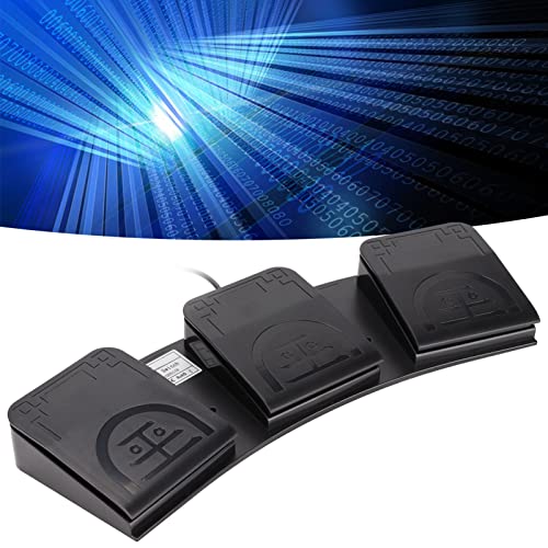 Pédale de jeu multifonctionnelle PC avec 3 touches sensibles