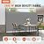 VEVOR Retractable Side Awning, UV 50 71''x118'' Full Aluminum Rust-Proof Outdoor Privacy Screen, 280 g Thicken Folding Room Divider Fence & Wind Screen for Backyard, Balcony, Roof Terraces, Grey