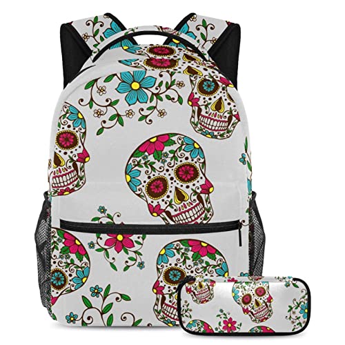 Sac à dos voyage avec étui à stylos intégré anti-perte pour fille et garçon