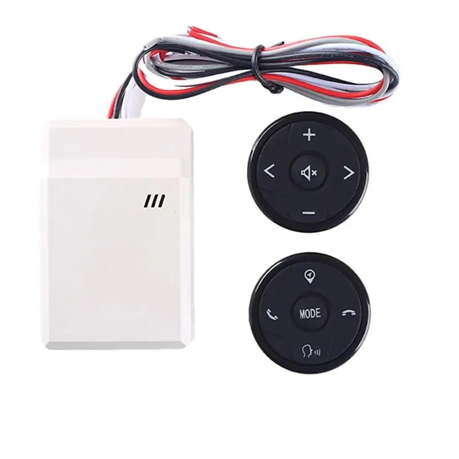 Mando a distancia para volante de coche, controlador inalámbrico para radios navegación DVD, botones Control
