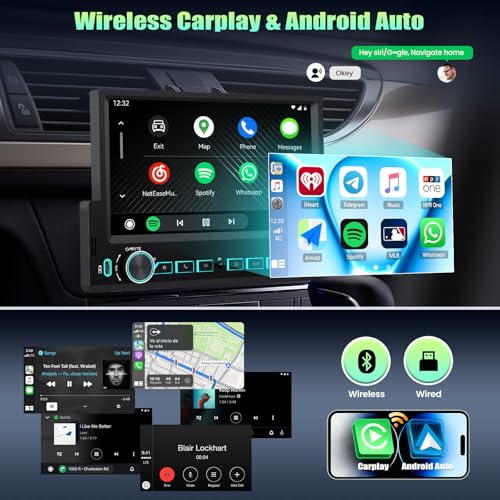 Autoradio 1 Din avec CarPlay sans fil pour ne plus utiliser de câbles