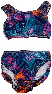 Perfect M-701-81 Girls Cut Out Swimsuit 3 Years 4 Years - Multi Color