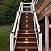 DEKOR LED Recessed Stair Lights Step Lighting for Indoor Outdoor Use (Antique Metal Black, Add-On 4 Pack)