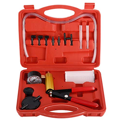 8MILELAKE Brake Bleeder & Vacuum Pump Test Car Hand Held Vacuum Gauge