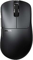Pulsar Gaming Gears Xlite Crazylight Size Medium Wireless Gaming Mouse - Ultra Lightweight 44g, 32K DPI, Optical Switch, 8K Dongle Included, Jet Black