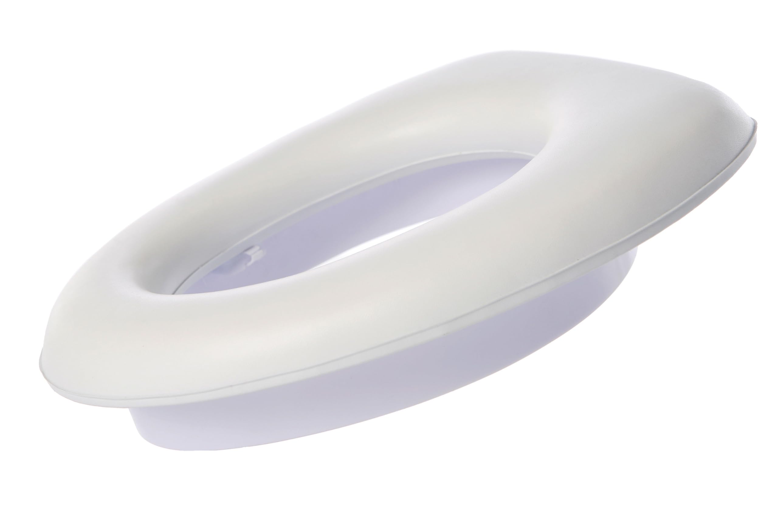 Dreambaby Soft Touch Potty Seat - Comfortable Padded Seat - With High Base Underneath for Secure Positioning - Fit Most Standard Toilets - White - Model L604