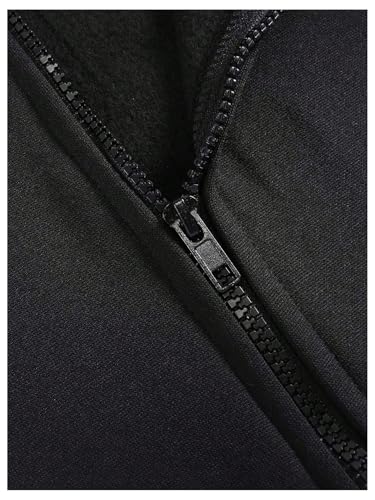 Floerns Men's Cross Print Long Sleeve Hooded Sweatshirts Street Zip Up Hoodie Jacket3