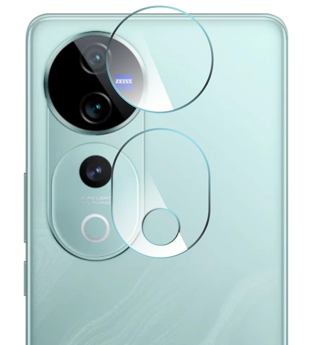 LiteKart (pacf of 2) Vivo V40 Pro Back Camera Lens Screen Protector 3D Anti Shock/Anti-Scratch/Clear/Camera Tempered Glass