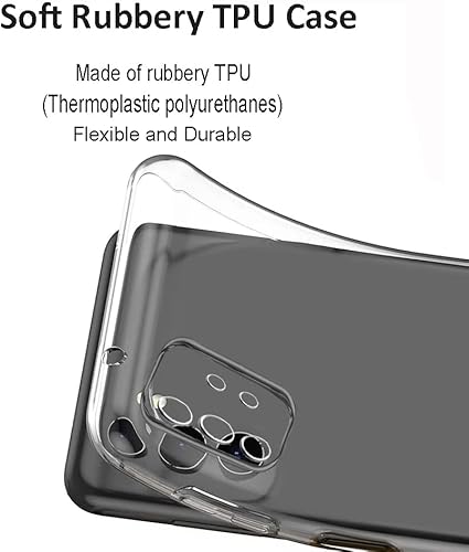 Miniatura 4 de Unov Funda compatible con Samsung Galaxy A13 transparente con diseño de TPU suave, absorción de impactos, diseño delgado en relieve, cubierta