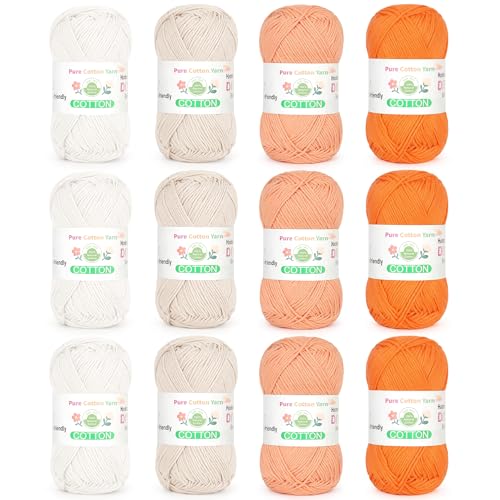 Image of Katech 1OO% Cotton Yarn for Crocheting & Knitting-Baby Cotton Yarn (F)