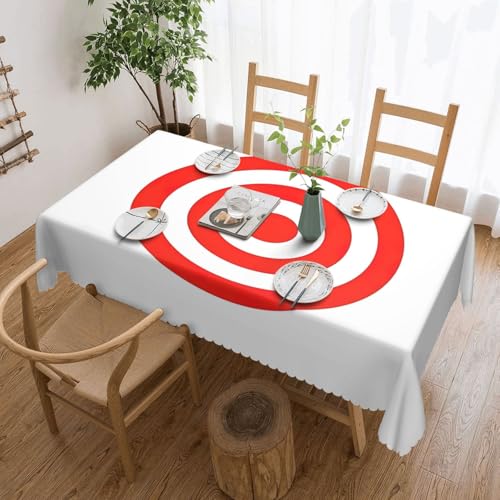 Nappe rectangulaire imprimé cible pour pique-nique et repas