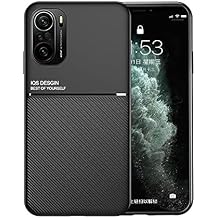 Kepuch Mowen Case Cover Bumper Built-in Metal Plate for Xiaomi Redmi K40/K40 Pro/Poco F3 - Black