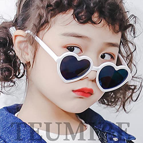 Image of Polarized Heart Shaped Sunglasses for Women Girls Retro Oversized Sun Glasses Red Heart Glasses Cute Eyewear