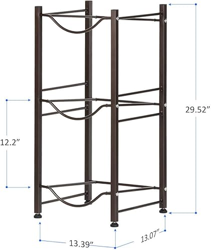 Miniatura 2 de Water Cooler Jug Rack 3-Tier Water Bottle Storage Rack 5 Gallon Jugs Water Detachable Heavy Duty Water Bottle Holder Shelf Save Spacer Easy to