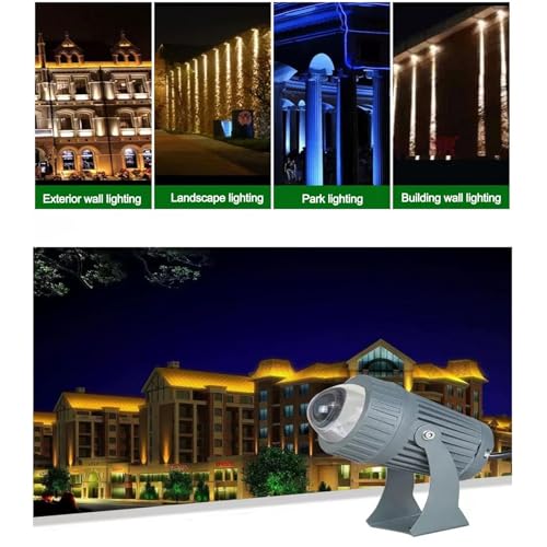 Foco de rotación de 10W reflector LED de largo alcance ajustable para exteriores 7