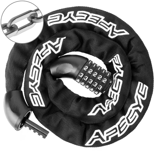 APECYC Bike Locks Heavy Duty Anti Theft, 5 Digit Combination Bike Chain Lock, 4FT Security Bicycle...