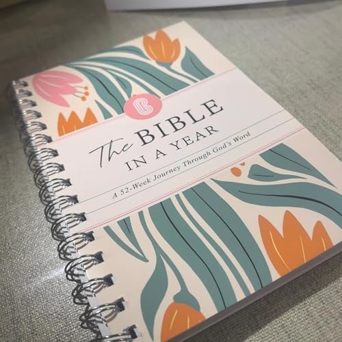 The Bible in A Year, A 52-Week Study, Spiral Bound Study Guide, 52-Week Bible Study Plan, A Yearlong Bible Study for Women, Daily Devotional Plan & Reflection Journal (A5) - Image 3