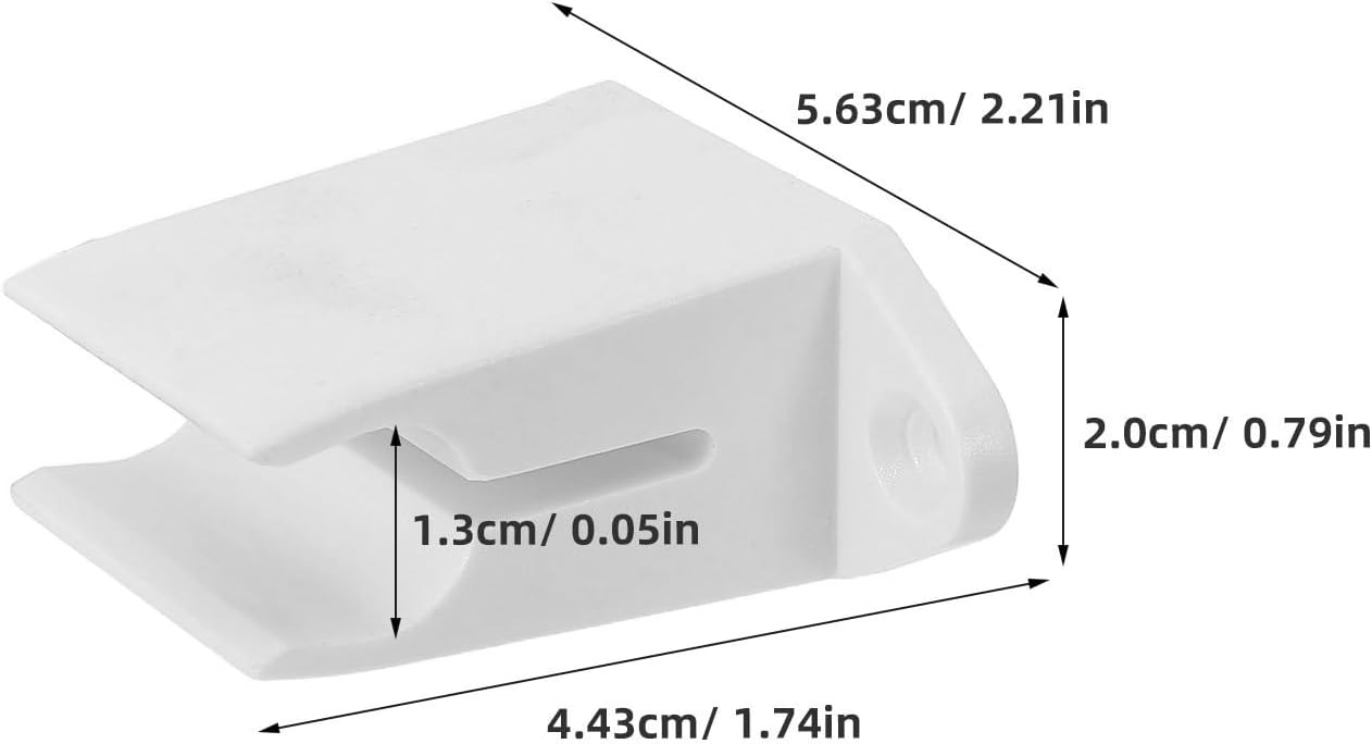 2pcs Crank Wall Bracket with Screws: Awning Crank Holder Bracket - Retractable Sunshade Handle Support for Travel Trailer Or RV Clip Attachment Window - Fits 13mm Roller Rod