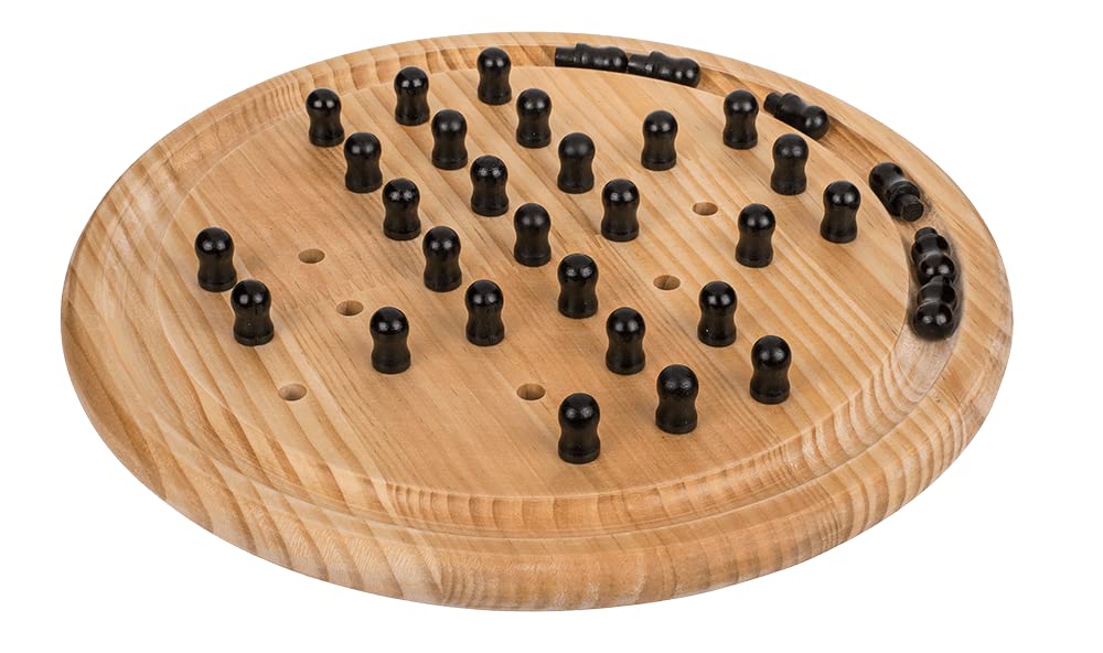 Solitaire - Gioco da tavolo in legno, circa 28,5 cm