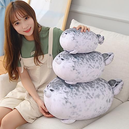 Trayosin 30/40/60cm Niedliches Seehundkissen Weich Flauschig Kuschelig Gefüllte Plüsch Kissen für Kinder, Freunde und Familie