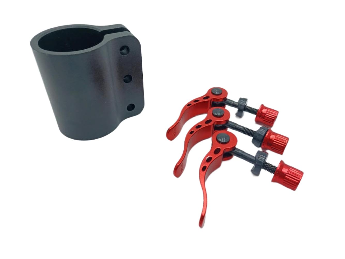 Ktbhtrgpz Black Red Lock Clamp Hook Compatible With Kaabo Mantis 10 And Mantis 8 Extended Reinforced 3 Holes Pole Clip Lock Parts(Black Red)