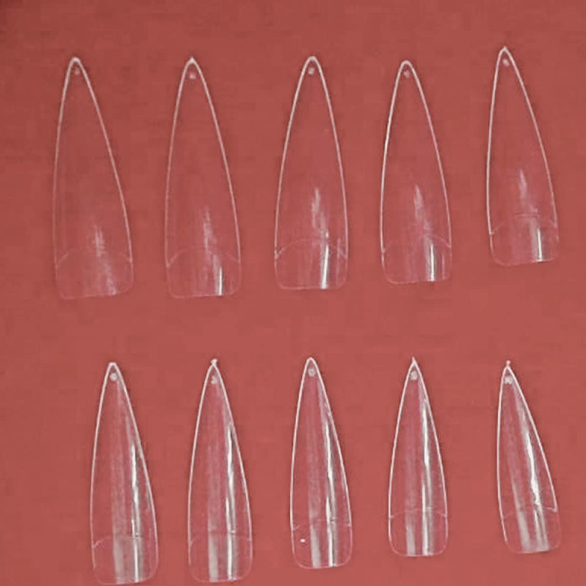 minkissy 1500pezzi Punte Unghie Trasparenti Lunghe Per Nail Art e Salone Accessori Per Ricostruzione Unghie Facili Da Applicare e Modellare