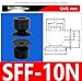 SFF-10N Nitrile Rubber Vacuum Suction Cup for Thin Films and Paper (SFF-10/15/20/25/30/40) Industrial Robotic Bag Opening Nozzle