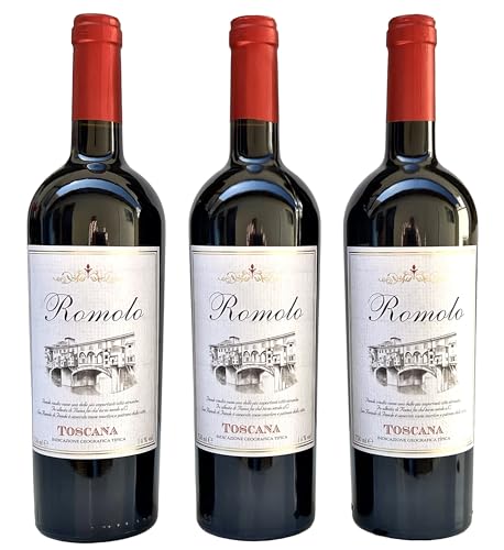 Vinho Romolo Rosso Toscana IGT | Kit com 3 Garrafas | Oferta