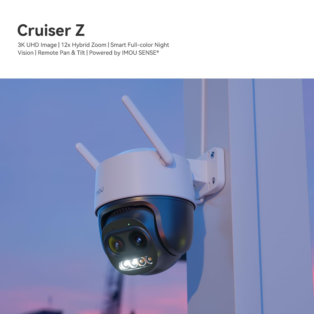 KAMERA ZEWNĘTRZNA PTZ IP WiFi Imou Cruiser Z 5MPx 3K MOTOZOOM IP66 360° IR