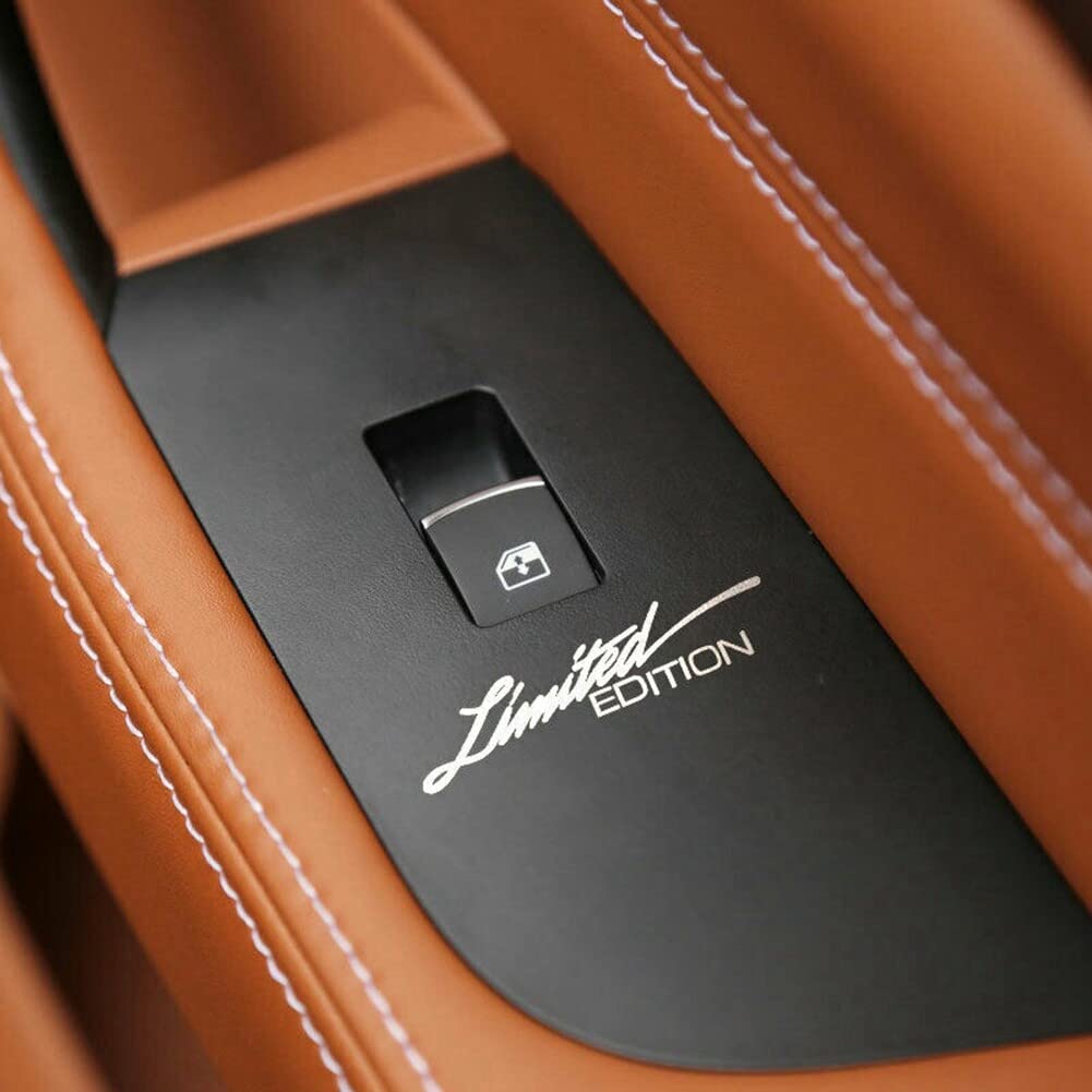Asudaro - Adesivo decorativo in edizione limitata, 2 pezzi, 75 x 18 mm, autoadesivo, autoadesivo, edizione limitata, adesivi creativi in PVC, per SUV, camion, barche
