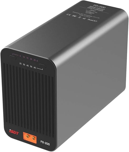 ISDT FD-200 Smart Discharger,200W 25A Wireless APP Control Discharger Capacity for 2-8S Lipo Battery Discharging