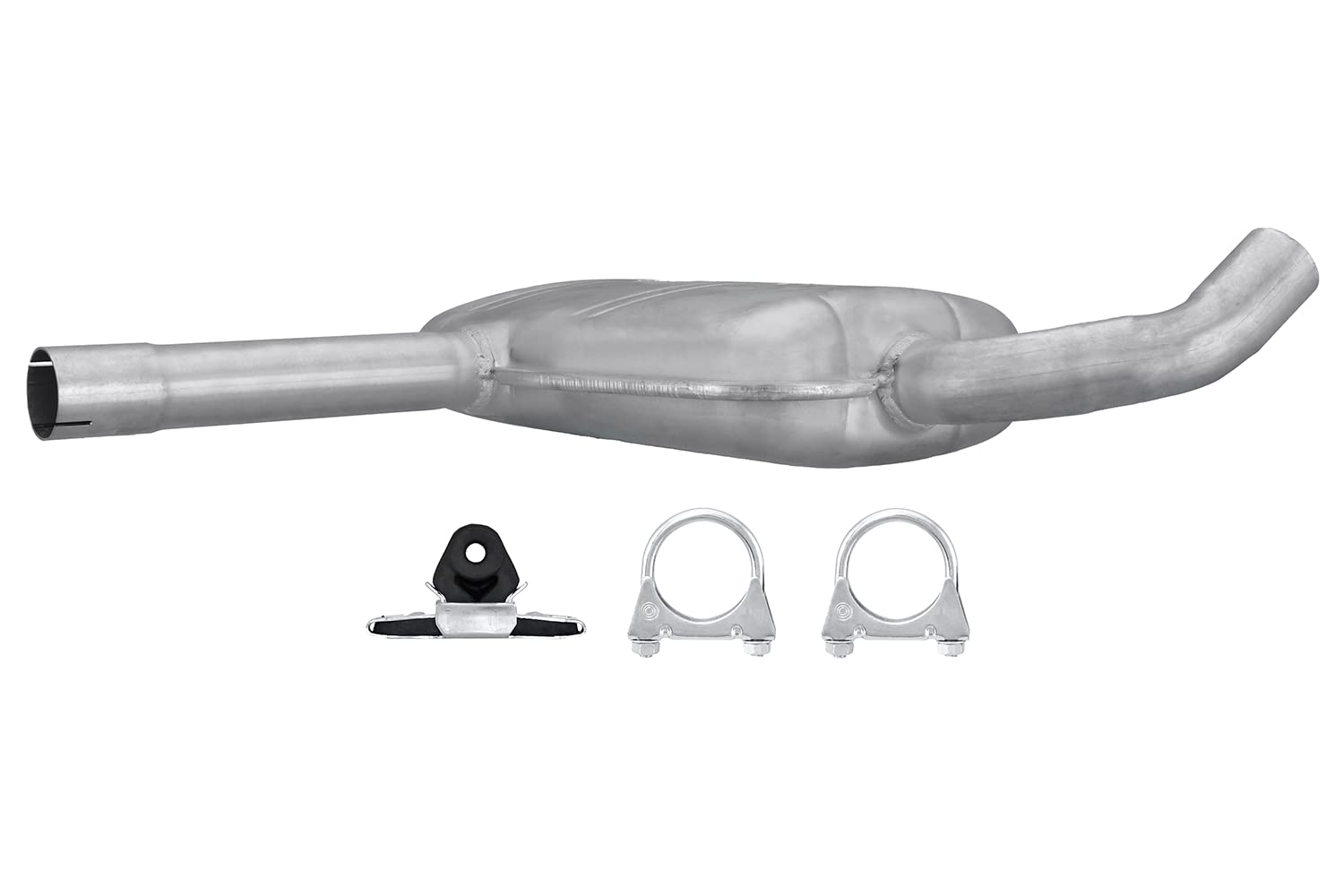 HELLA 8LC 366 026-121 Silenziatore centrale, Easy2Fit® Kit, centro, monopezzo, Kit con parti annesse
