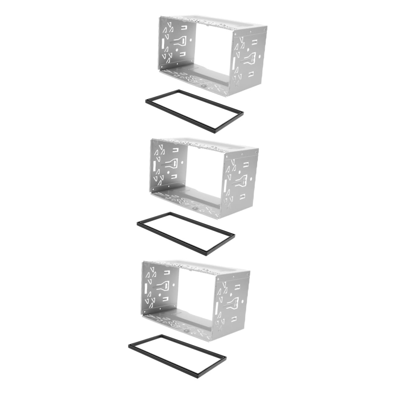 OSALADI 3sets Cornice Di Montaggio Per Stereo Auto e Dvd Kit Di Installazione Completo Con Accessori Inclusi Compatibile Con Diversi Modelli Di Veicoli