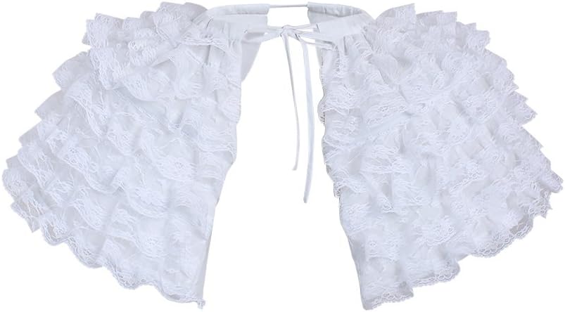 DUNHAO COS Women's White Crinoline Pannier Underskirt Victorian Dress Petticoat