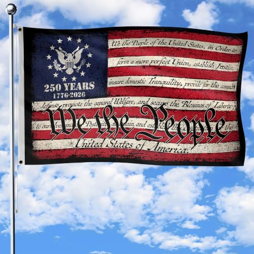 250 Anniversary Usa Flag Commemorative House Flags Two-sided Design 3x5 Ft Patriotic Flags 3