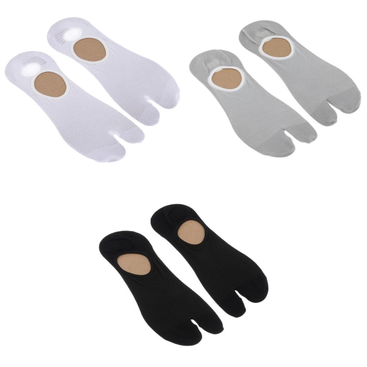 calandis CALANDIS™ 3 Pairs Male Split 2 Toe Flip Flop Socks Tabi Socks Sports Anklets | Mens Clothing-picture-14