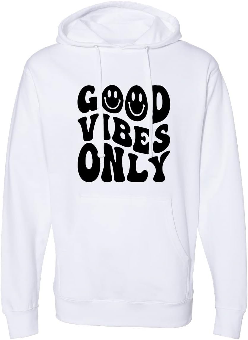 Good Vibes Only Crewneck Pull on Unisex Sweatshirt Hoodie