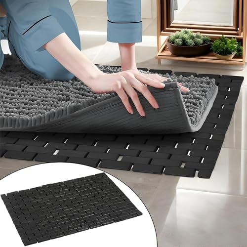 Tapis de bain absorbant 40 x 60 cm à base robuste - 4