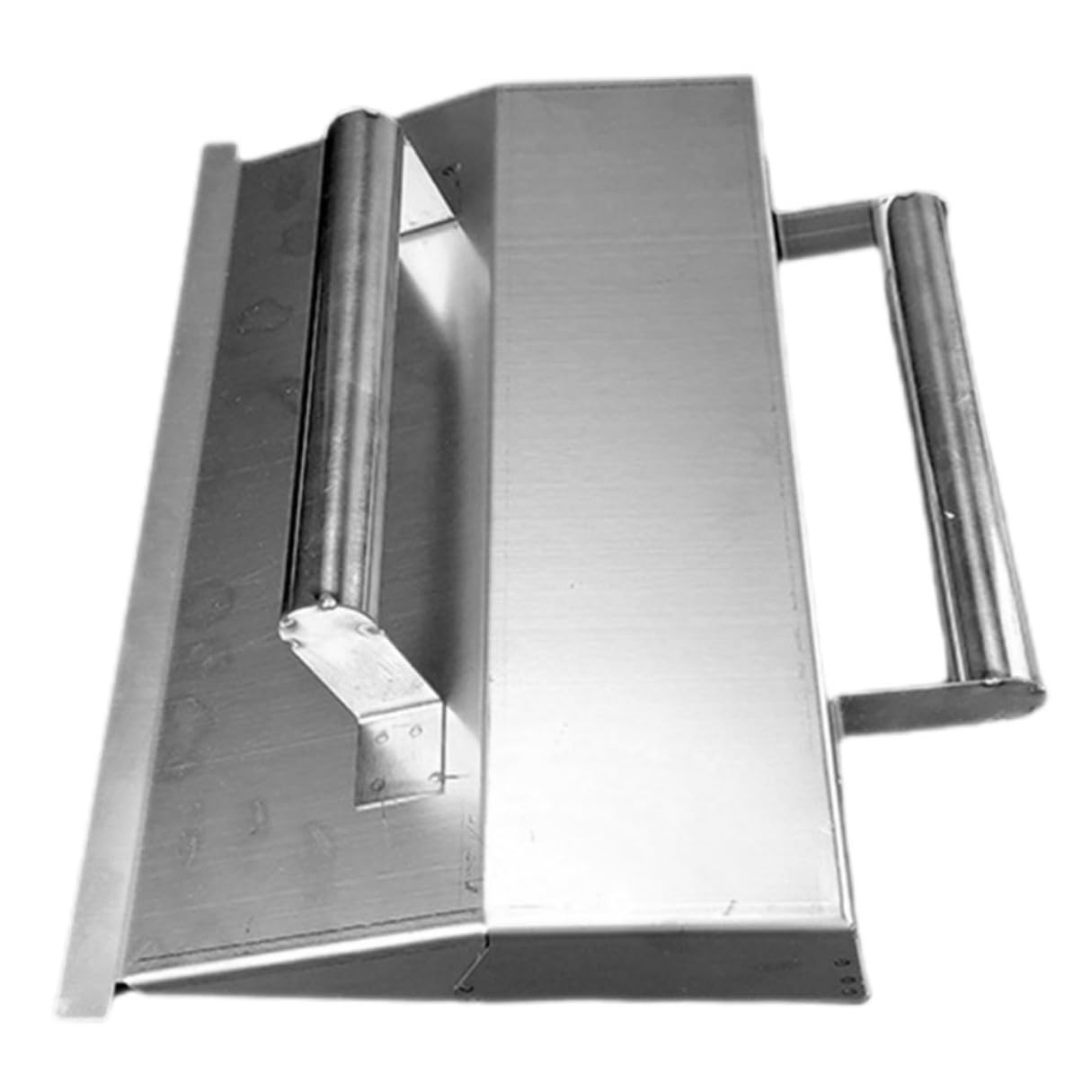 Baluue Truelle à Béton Acier Inoxydable pour Finition Plâtre Outil de Lissage Mural Ergonomique pour Cloison Sèche et Ciment Outil Maçon Multifonction pour Enduit Intérieur