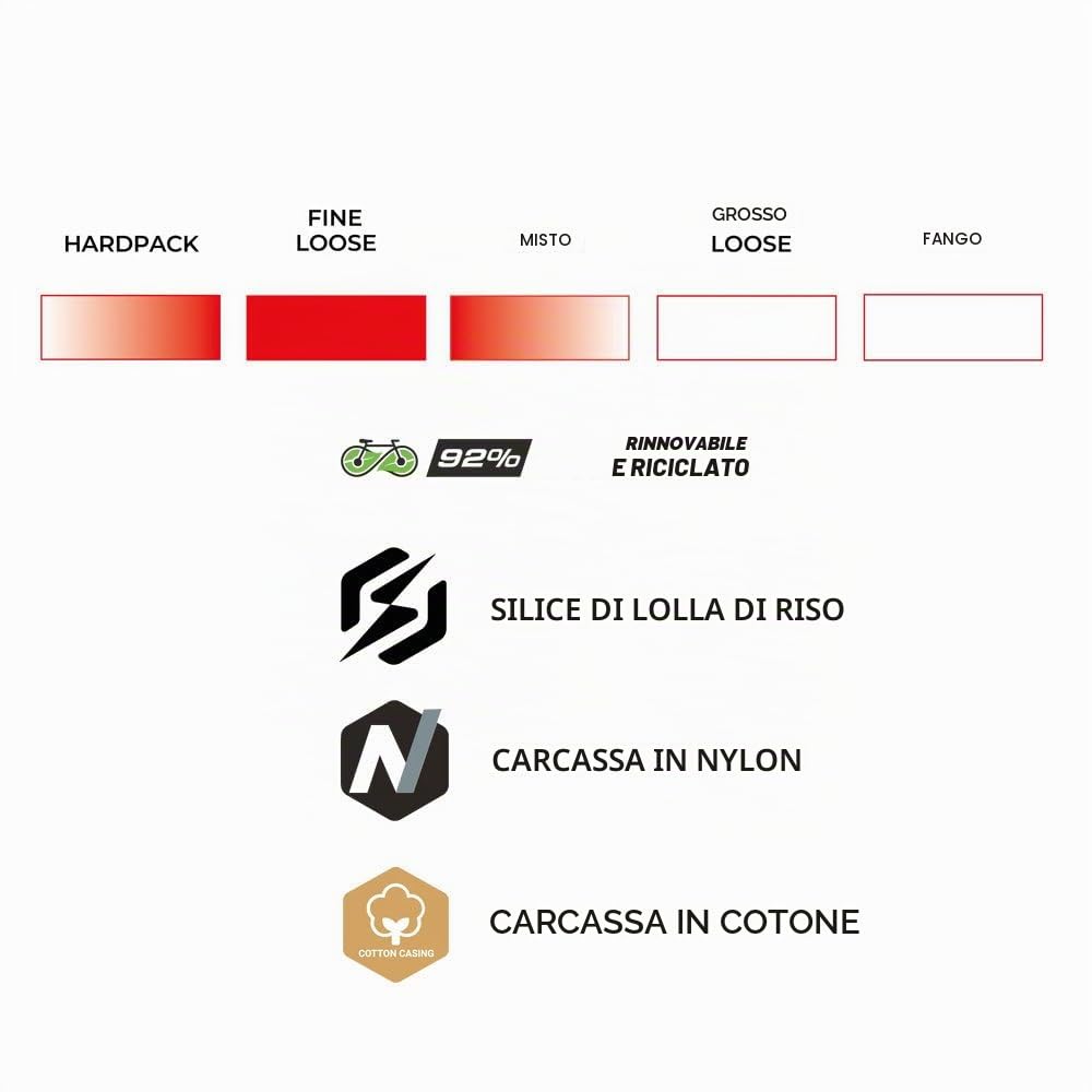 Vittoria Pneumatico Gravel TerrenoProT30 BRWN 45-622/700x45c TLR ECO, per utenti, perfetto per l'uso quotidiano, con 622/700x45