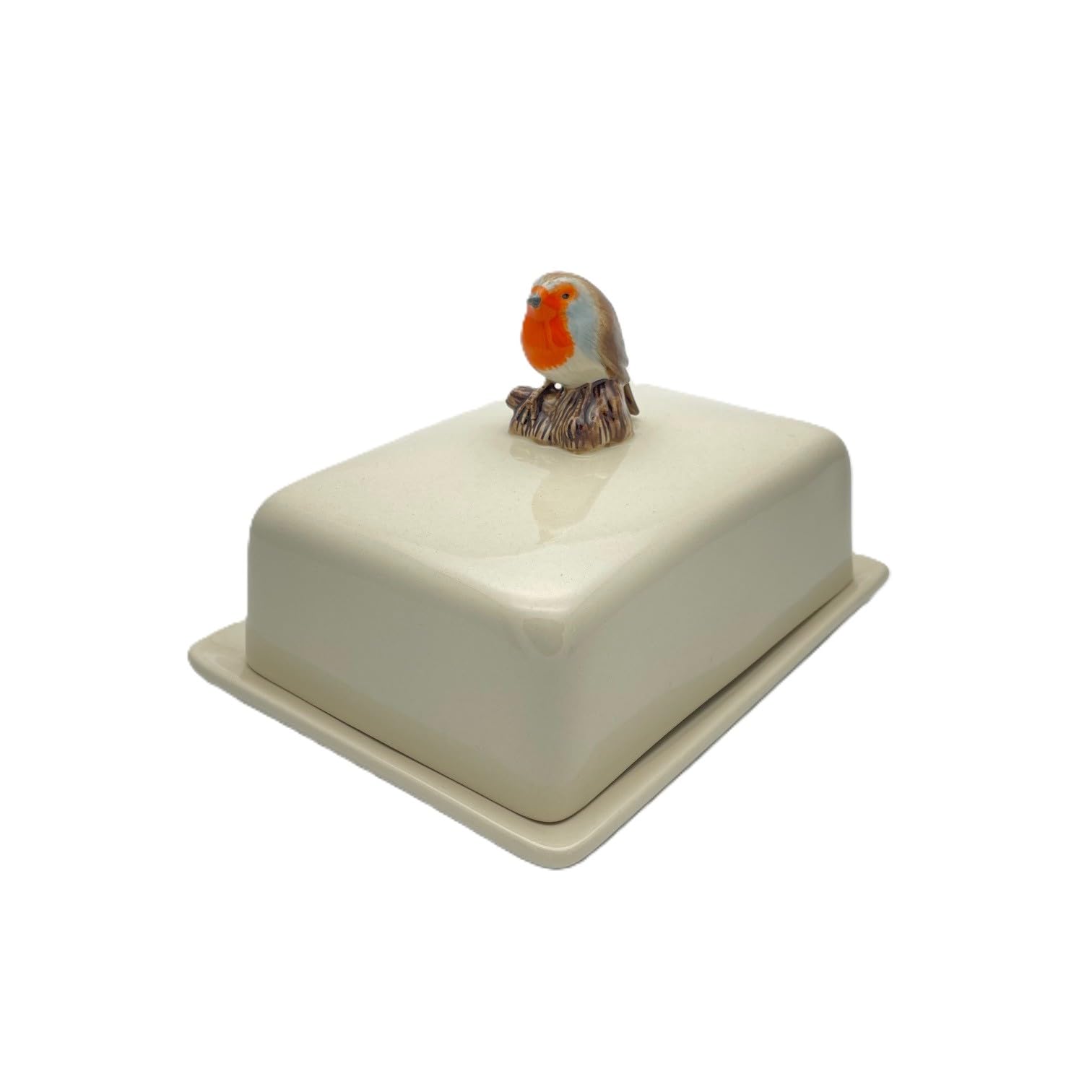 Quail White Ceramics - Robin Butter Dish