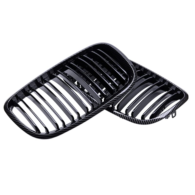 Calandre pour X5 E70 et X6 E71 2007-2013 double latte grilles de calandre de voiture noires