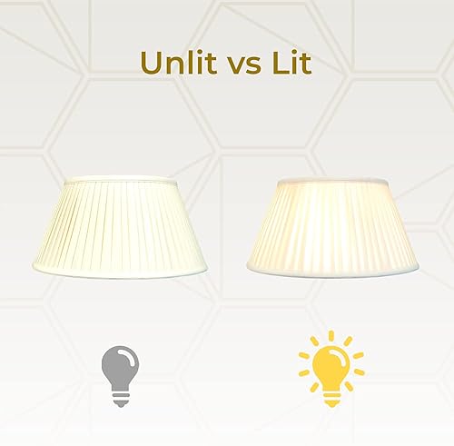 Miniatura 3 de Royal Designs - Pantalla básica plisada lateral de 6 vías, cáscara de huevo, 9.5 x 15 x 8 pulgadas