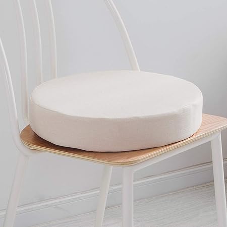 Coussin Rond Rond Coussin De Sol épais En Lin épais De Style Japonais Tatami Coussin Pour Chaise De Balcon De Canapé De Plancher De Patio Coussins ,Kaki,40x40cm Galette De Chaise Ronde