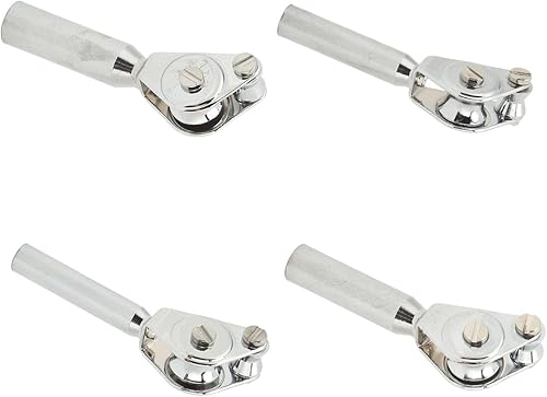 Miniatura 2 de Guía de rodillo de pesca de aleación de aluminio Punta superior caña de pescar caña de pescar doble polea Guía de punta de varilla para barco de mar