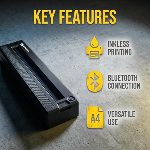 Image of Tattoo Stencil Printer Machine Bluetooth, Thermal Tattoo Transfer Printer, Wireless Tattoo Printer for Tattoo Artists and Beginners, Support Both Mobile & PC, Black