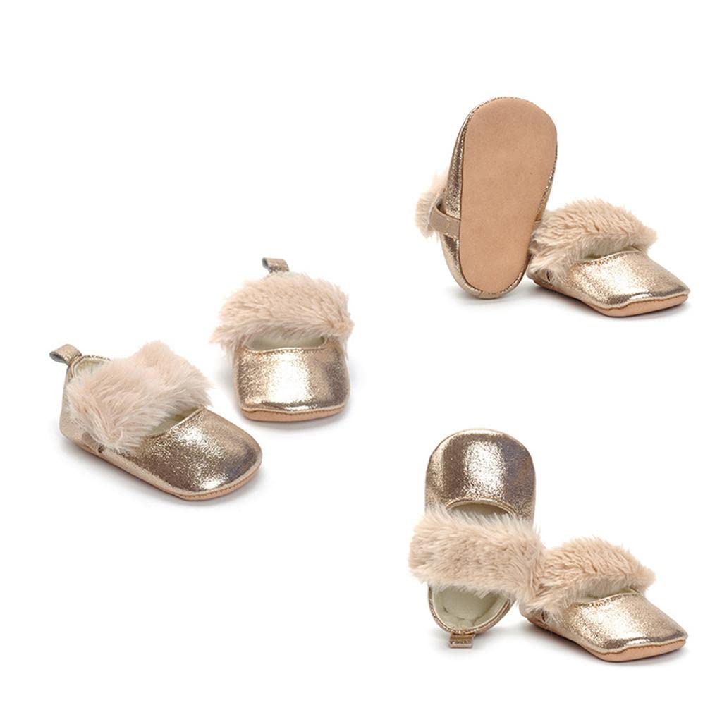 Snappsy Baby Girl Fur First Walkers Soft Sole Crib Anti-Slip Shoes 12cm for 6-9M|Clothing Shoes & Accessories | Baby & Toddler Clothing |Baby Shoes|1 Pair Baby Shoes-picture-18