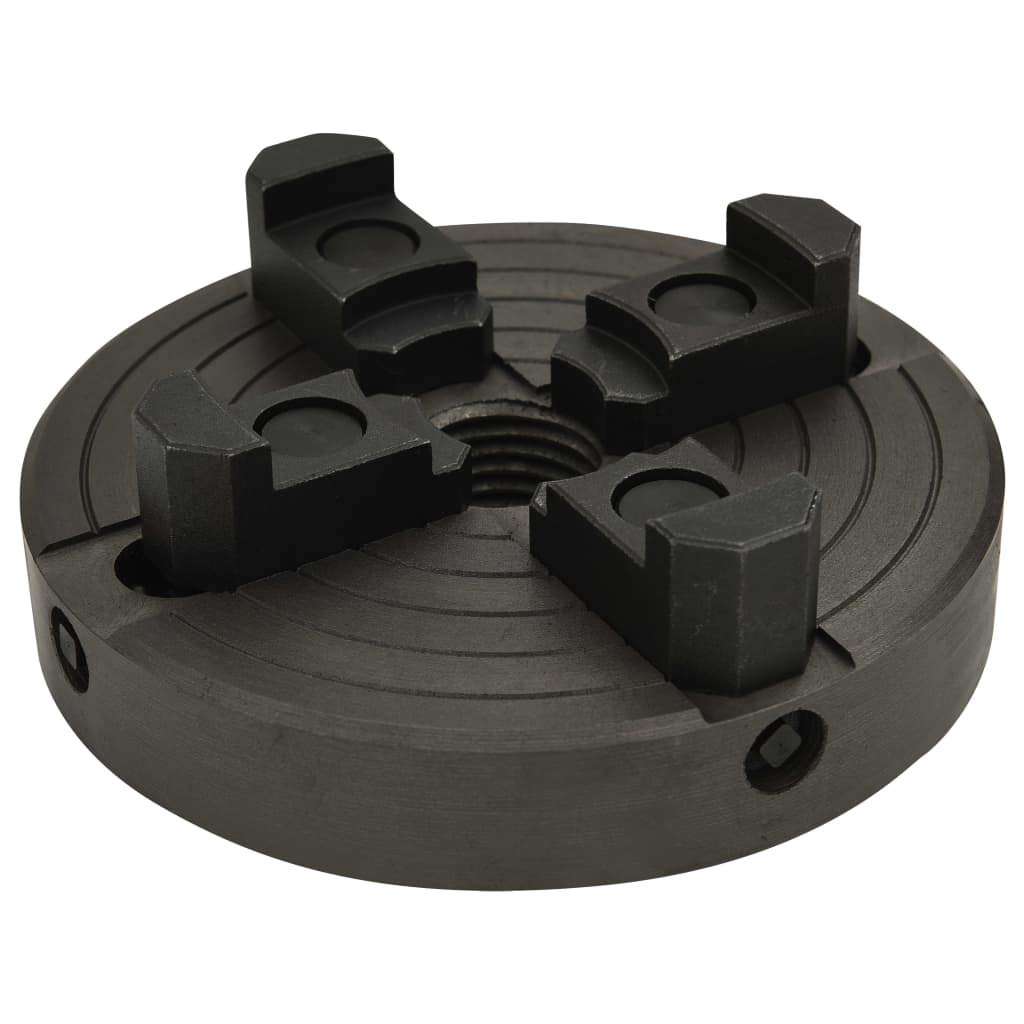 Mandril de 4 mordazas de acero con alojamiento M33 de 100 mm de diámetro, herramienta de sujeción para máquina torneadora, negro, versátil, sujeción, madera, metal, taller
