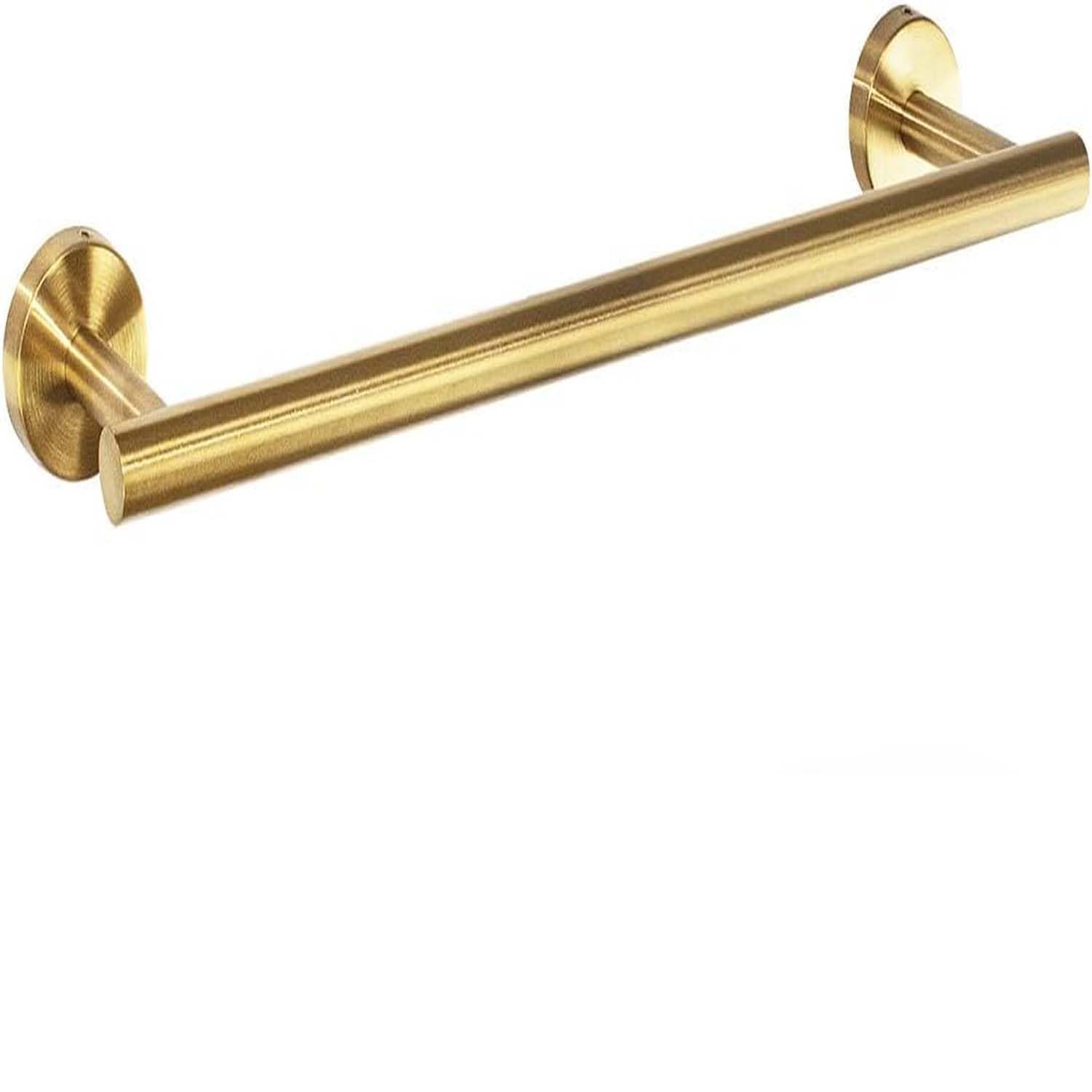 GYPWAN Towel Rail Wall Mounted, 16Inch/40CM Brushed Finish Hand Towel Holder Towel Holder Screw Mounting for Bathroom And Kitchen SUS 304 Stainless Steel Brushed Finish,Gold